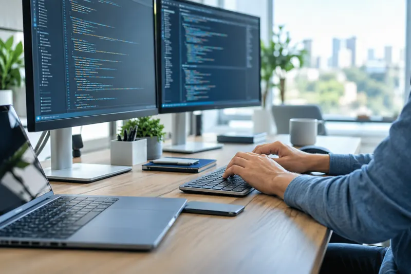 Illustrative IT workstation for scripting and automation